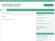 Tablet Screenshot of nurturetalent.com